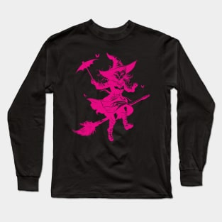 Witch cat Long Sleeve T-Shirt